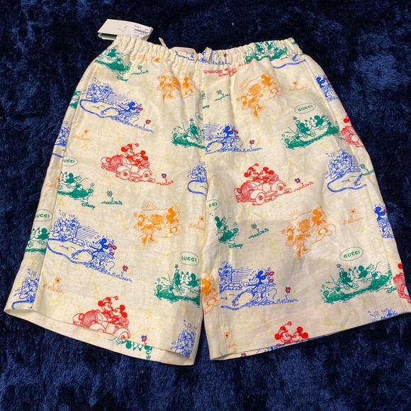 Disney X Gucci Ivory Shorts